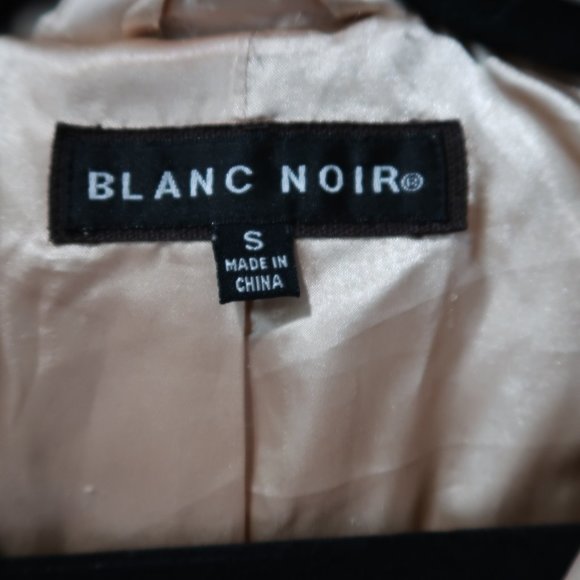 Blanc Noir Trench Coat Womens Quilted Double Breasted Button Down Jacket S - Picture 11 of 16